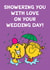 Cute Wedding Card - Showering You With Love - Mr. Men created by Mr. Men