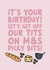 Funny birthday card for friend or sister! Celebrate with posh grub! created by Forever Blessed
