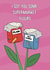 Funny Birthday Card - Supermarket Flowers - Flour Pun created by Blessherlittleartoons by Amy