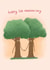 Cute 5th Anniversary Card - Tree created by Fliss Muir