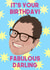 Funny Birthday Card - Alan Carr - Fabulous Darling created by The Queer Store
