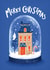 Classic Christmas Card - Snow Globe - House created by Emily Nash Illustration