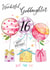 Traditional 16th Birthday Card - For Goddaughter - Balloons created by Katie Phythian Design