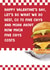 Funny Valentine's Day Card - Fast Food - Five Guys Burgers created by Pickled Prints