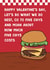 Funny Valentine's Day Card - Fast Food - Five Guys Burgers created by Pickled Prints