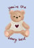 Cute Teddy Bear Appreciation Card - Valentines - Just Because - Anniversary created by Marie Wilkinson