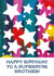 Classic Birthday Card - For Brother - Stars created by size3art