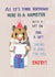 Cute Birthday Card - Singing Hamster - Gift created by Pencilface