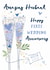 Classic Anniversary Card - Husband - 1 Year - Happy First Anniversary created by Katie Phythian Design