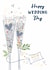 Classic Wedding Card - Happy Wedding Day - Glasses created by Katie Phythian Design