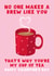 Cute Valentine’s Day Card - You’re My Cup of Tea created by Pink Peach Cards