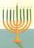 Hanukkah Holiday Card - Artistic - Menorah created by URGHH Card Co.