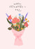 Classic Valentine's Day Card - Flowers - For Her created by Sad Girl Illustration