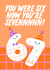 Funny 7th Birthday Card - Six Seven Viral Meme created by The Marmalade Cat