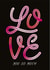Cute Valentine's Day Card For Anyone - Vibrant Hand Lettering - Love You So Much created by letterfix