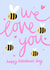 Cute Valentines Card - We Love You - Bees created by Macie Dot Doodles