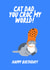 Cat Dad, You Croc My World! Happy Birthday! Funny Crocs Card For Cat owners created by The Marmalade Cat
