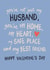 Heartfelt Valentine's Day Card - For Husband - Safe Place created by Sweetlove Press