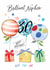 Traditional 30th Birthday Card - For Nephew - Balloons created by Katie Phythian Design