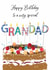 Traditional Birthday Card - For Grandad - Birthday Cake created by Katie Phythian Design