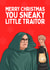 Funny Christmas Card - Alan Carr - The Celebrity Traitors created by Sundiva Designs