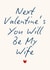 Classic Valentine's Day Card - Fiancée - Wife To Be created by Sundiva Designs