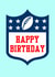American Football Birthday Card – Funny NFL Style Sports Card For Him Or Her created by GetGelly