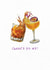Classic Anniversary Card - Cheers To Us - cocktail celebration created by Emmart Reid