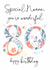 Traditional 80th Birthday Card - For Special Nanna - Florals created by Katie Phythian Design