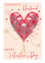 Classic Valentine's Day Card - For Husband - Love Heart Tree - Flowers & Butterflies created by SABIVO Design by Sabina