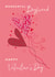 Traditional Valentine's Day Card - For Boyfriend - Floral Love Heart Balloons created by SABIVO Design by Sabina