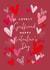 Classic Valentine's Day Card - For Girlfriend - Love Heart Confetti created by SABIVO Design by Sabina