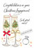 Classic Engagement Card - For Christmas Engagement - Glasses created by Katie Phythian Design