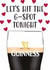 Cheeky Split the G | G-Spot | Funny Valentine’s Card for Guinness Lovers. created by Aussie Studios
