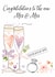 Traditional Wedding Card - Mrs & Mrs - Glasses created by Katie Phythian Design