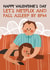 Cute Valentine's Day Card - Netflix And Fall Asleep By 8pm created by AbiGoLucky