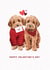 Cute Valentine's Day Card - Cockapoos created by Debbie Daley Illustrations