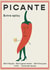 Arty Birthday Card - Picante Cocktail - Chili created by Little Egret Design