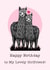 Cute Birthday Card - For Girlfriend - Alpacas created by Beth Higgins Art
