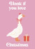 Funny Christmas Card - Silly Goose - Honk created by Little Egret Design