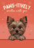 Cute Valentine's Day Card - From The Dog - Yorkshire Terrier created by Choo Choo 
