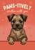 Cute Valentine's Day Card - From The Dog - Border Terrier created by Choo Choo 