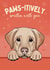 Cute Valentine's Day Card - From The Dog - Golden Labrador created by Choo Choo 
