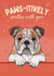 Cute Valentine's Day Card - From The Dog - Bulldog created by Choo Choo 