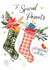Traditional Christmas Card - For Parents - Stockings created by Katie Phythian Design