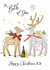 Traditional Christmas Card - Reindeers - For Both Of You - 2026 created by Katie Phythian Design
