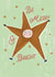 Cute Christmas Card - Merry And Bright - Star created by Mallory McAfee