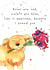 Cute Anniversary/Valentine's Day Card - Flowers - Dog created by Dandelion Stationery