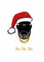 Ho Ho Ho Christmas Card – Cool Black Santa with Urban Style created by All Shades