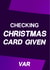 Funny Christmas Card - VAR - Christmas Card Given created by All Things Banter